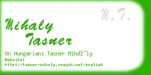 mihaly tasner business card